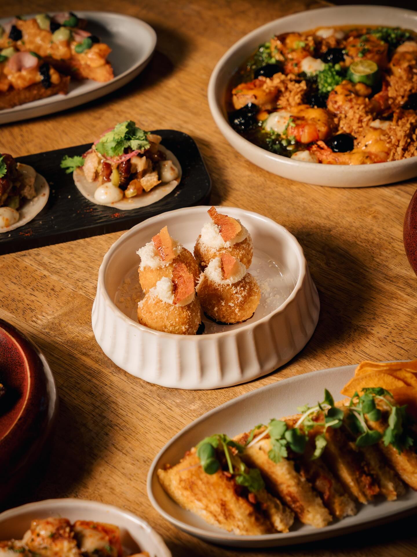 Mijo Comfort Food sharing plates spread